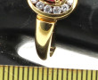 Bague en or jaune 18 cts, poinçon tête d