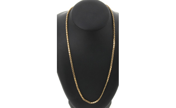 Long sautoir en or jaune 14 carats, poid