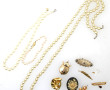 Lot de bijoux fantaisie : sautoir, colli