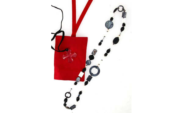 BACCARAT - Pendentif croix en cristal tr