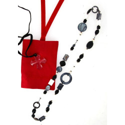 BACCARAT - Pendentif croix en cristal tr