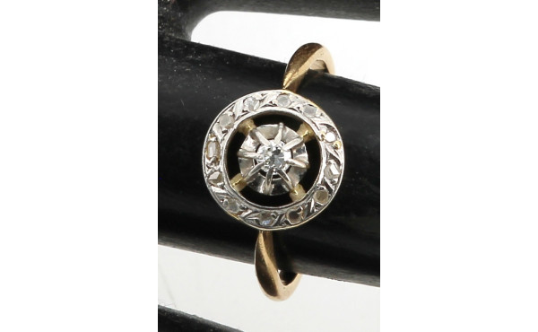 Bague ancienne en or jaune 18 carats, se