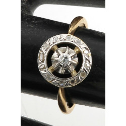 Bague ancienne en or jaune 18 carats, se