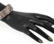 Bracelet jonc ouvrant en argent ajouré à
