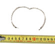 Bracelet jonc ouvrant en argent ajouré à