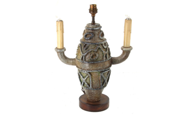 Lampe à deux bras de lumière en céramiqu