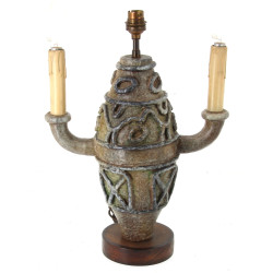 Lampe à deux bras de lumière en céramiqu