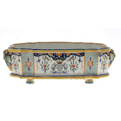 Géo MARTEL - Jardinière en faïence à déc