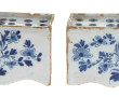 DELFT milieu XVIIIème - Paire de pique-f