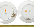 GIEN - Paire de petits plats ronds sur l