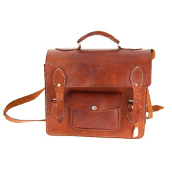 Sacoche à bandoulière en cuir brun, raba