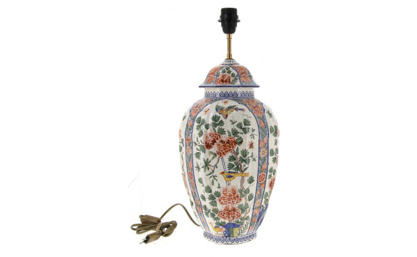 Grand pied de lampe en forme de potiche 