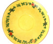 Encrier double en porcelaine à décor flo