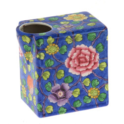 DELVAUX Paris - Vase en porcelaine à déc