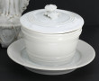 Deux Vierges XIXème en porcelaine blanch