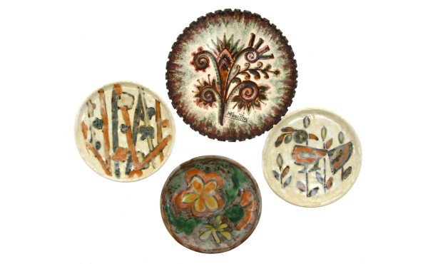 Maurice FOUILLEN - Assiette à décor flor