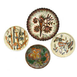 Maurice FOUILLEN - Assiette à décor flor