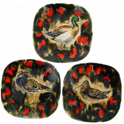 Marie-Louise IMPE - Trois assiettes en f