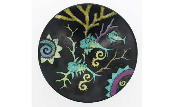 Manufacture FOUILLEN - Assiette en faïen