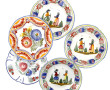 HB et HENRIOT Quimper - 5 assiettes dont