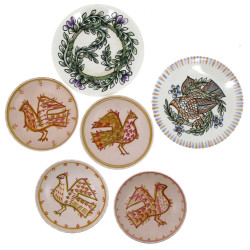 PRIGENT HB Quimper - 4 petites assiettes