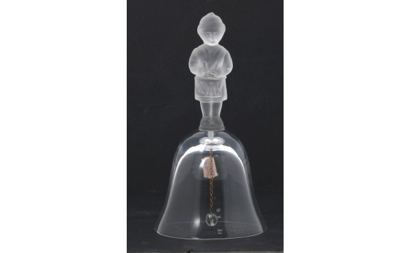 Clochette en verre et verre moulé, prise