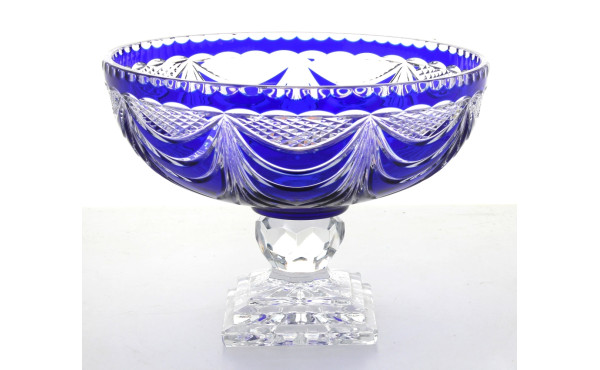 Grande coupe à fruits sur piédouche en c