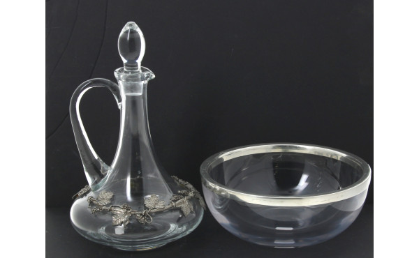 SEVRES - Coupe creuse en cristal, signée