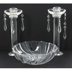 VAL SAINT LAMBERT - Coupe à fruits en cr