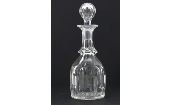 Carafe avec bouchon en cristal, H 25 cm 