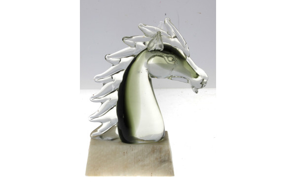 Italie - Tête de cheval en verre transpa