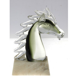 Italie - Tête de cheval en verre transpa
