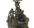 Pot ashanti en bronze à décor d'un digni