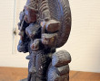 Sculpture en bois figurant une déesse in