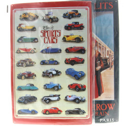 Lot de 2 plaques publicitaires en métal 