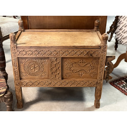 Coffre de mariage afghan, panneau de faç