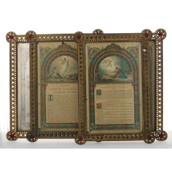 Thème RELIGIEUX - Lot comprenant 3 encad