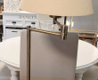 Lampe articulée en métal doré, H 63 cm (