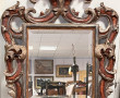 Miroir baroque italien en bois sculpté p