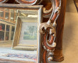 Miroir baroque italien en bois sculpté p