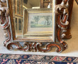 Miroir baroque italien en bois sculpté p