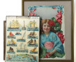 Lot de 3 chromolithographies dont 2 enca