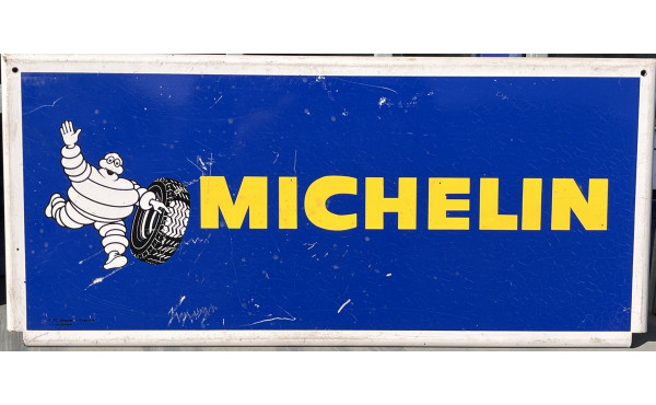 MICHELIN - Plaque publicitaire en tôle M