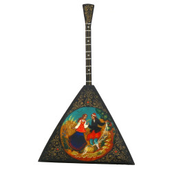 Petite boite en forme de balalaïka à déc