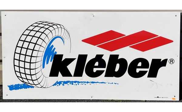 KLEBER - Plaque publicitaire en tôle KLE