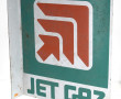 JET GAZ - Plaque émaillée double face, 1