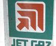 JET GAZ - Plaque émaillée double face, 1