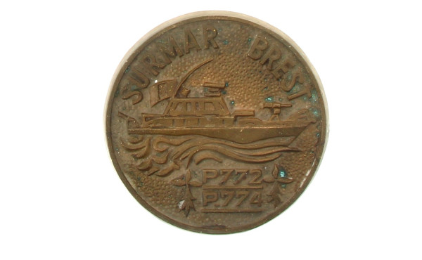 Thème MARINE - Plaque "Surmar Brest", di