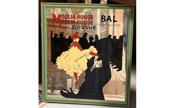 Miroir publicitaire Moulin Rouge La Goul