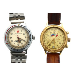 Deux montres rapportées d'URSS (montre d